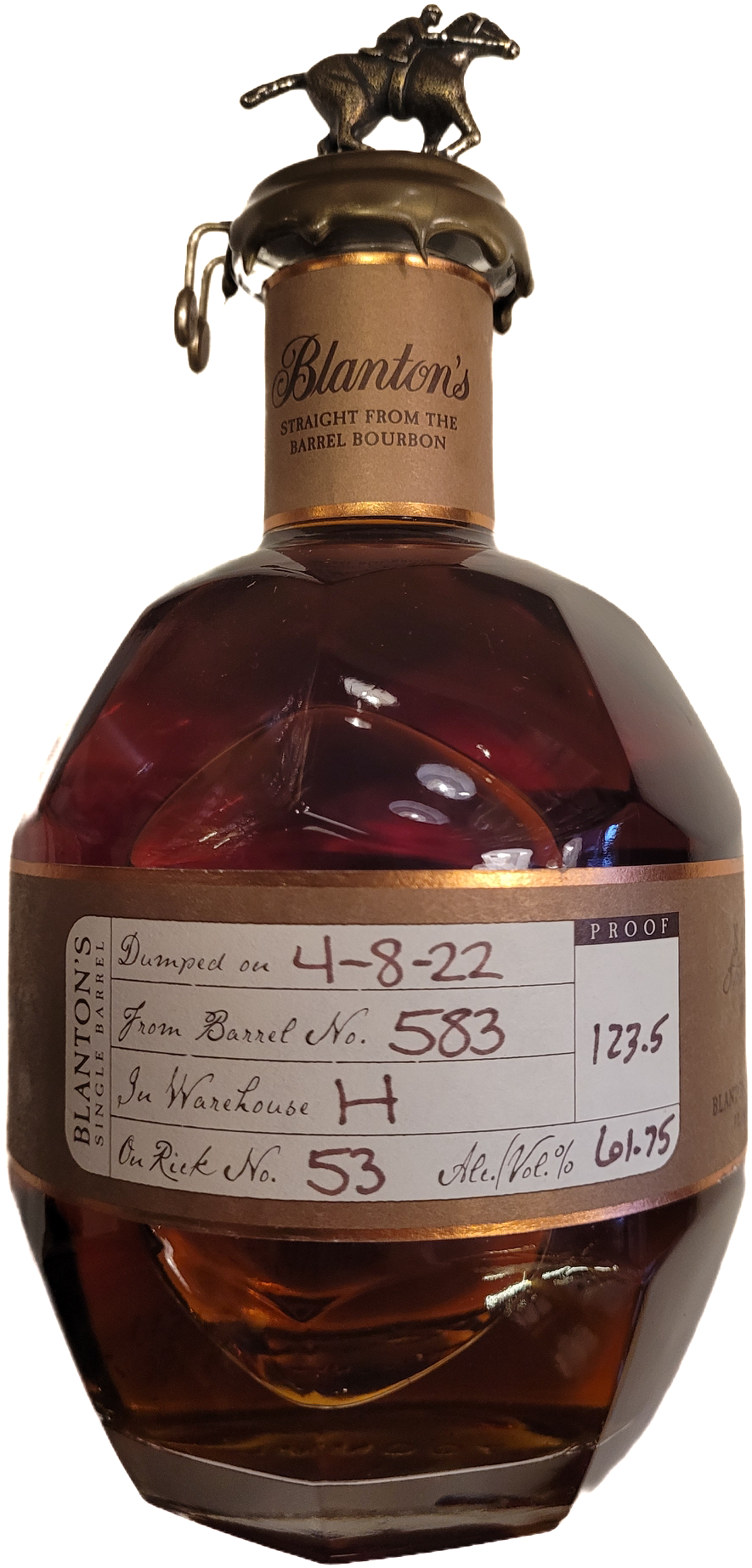 Blanton’s - Straight from the Barrel - Kentucky - Etats-Unis - 61,75° - Whiskey